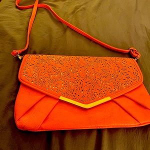 CROSSBODY PURSE LIGHT ORANGE